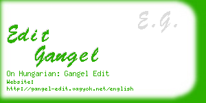 edit gangel business card